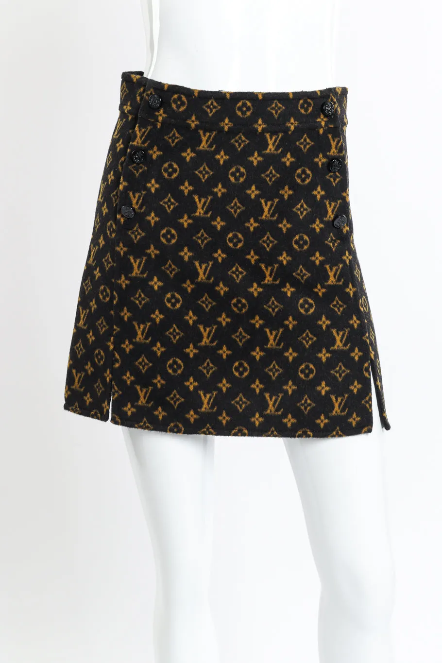 Monogram Slits Skirt