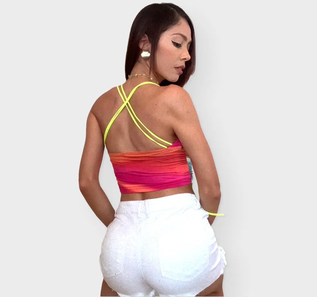 Multi Color Crop Top