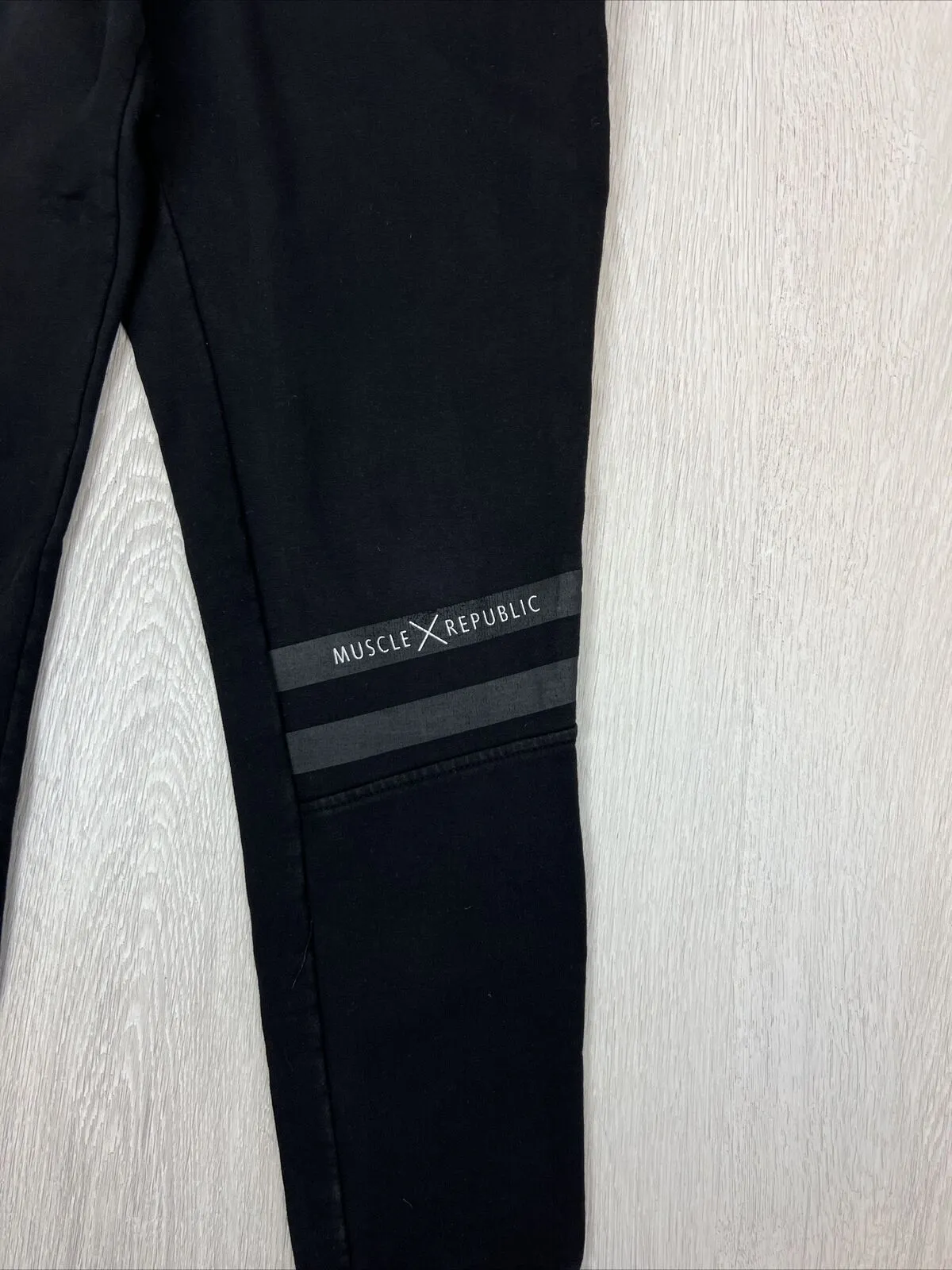Muscle Republic Womens Black Jogger Trackies Size Small