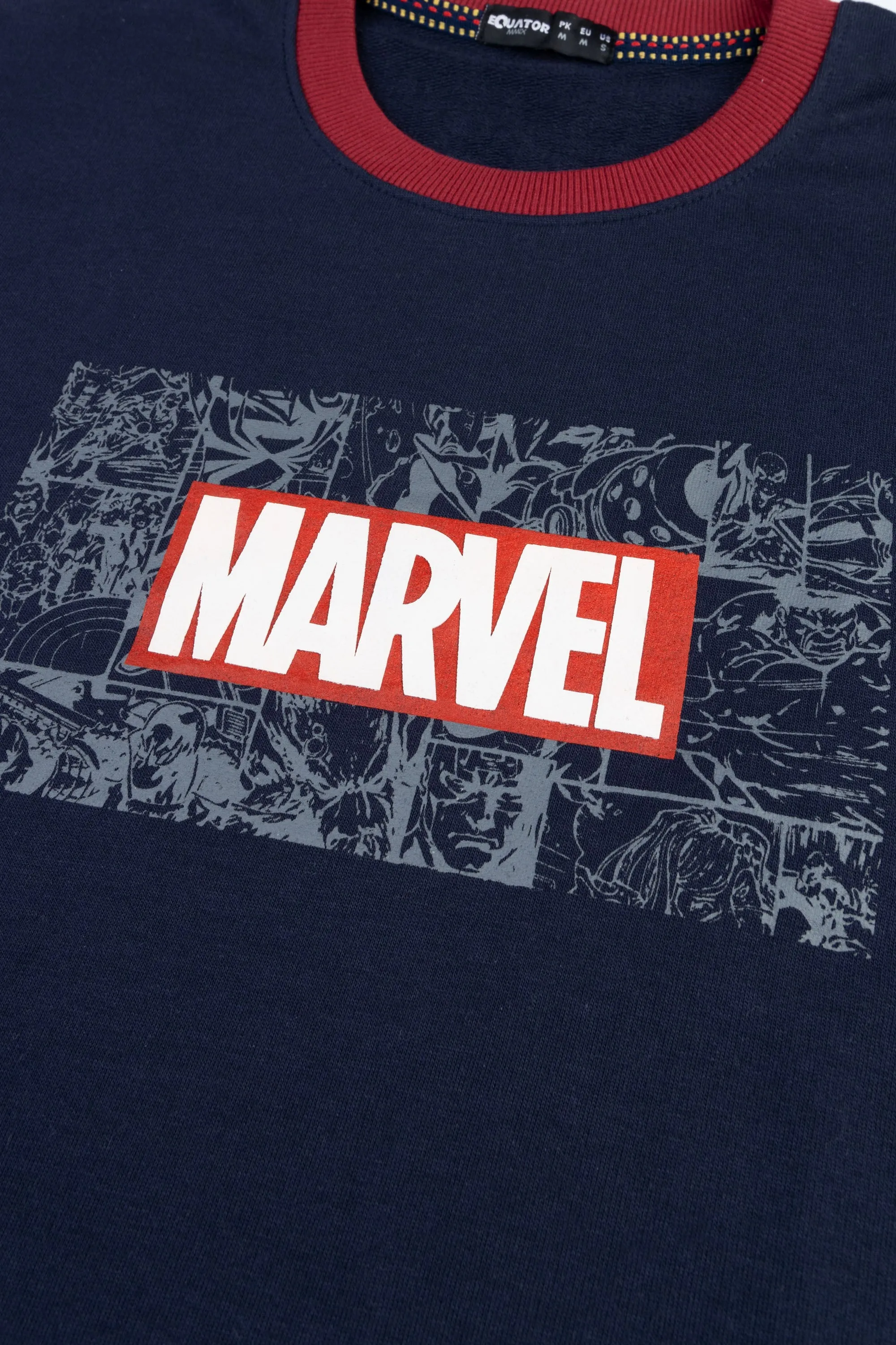 Navy Marvel Sweatshirt
