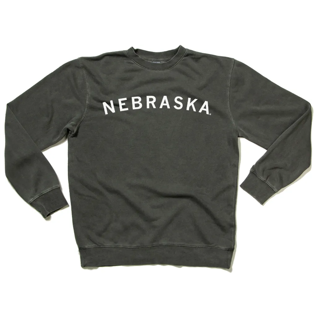 Nebraska Curved Logo Crew Sweatshirt