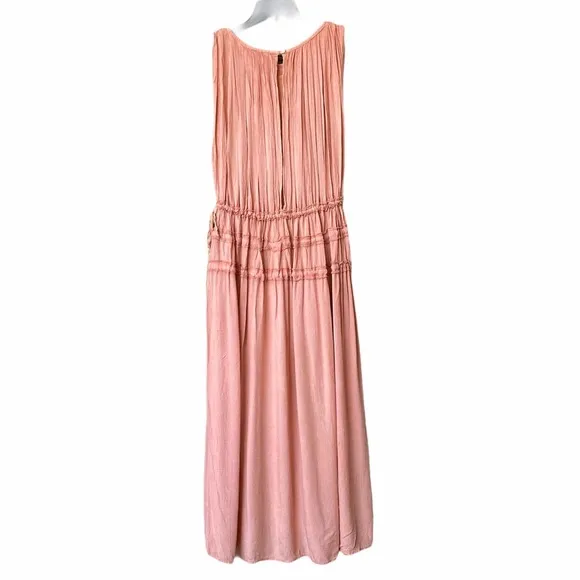 NEW Boho Me Collection Smocked Waist Midi Dress