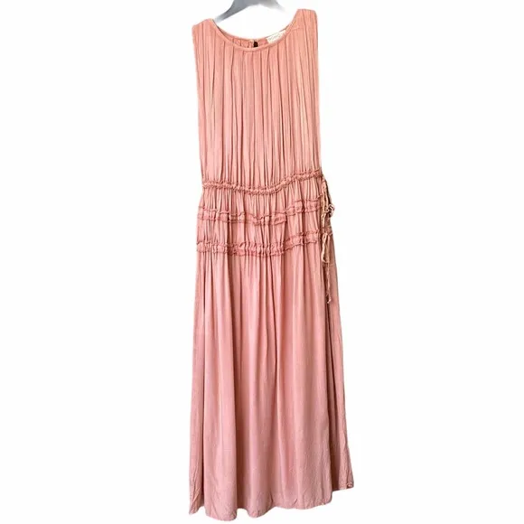 NEW Boho Me Collection Smocked Waist Midi Dress