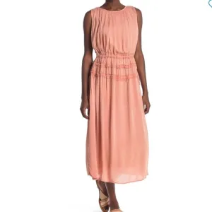 NEW Boho Me Collection Smocked Waist Midi Dress