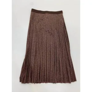 NEW ELLIOTT LAUREN lam√© skirt in bronze