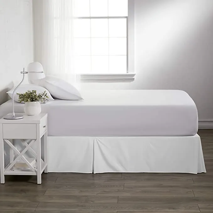 New in package! Linen Market Pleated Bed Skirt, Queen, White! 14 inch drop!