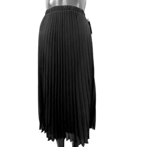 New  Vince Camuto Black Midi Complete Pleated Skirt. Sz S