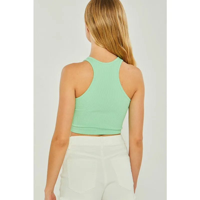 New You Seamless Cropped Top - Multi Color