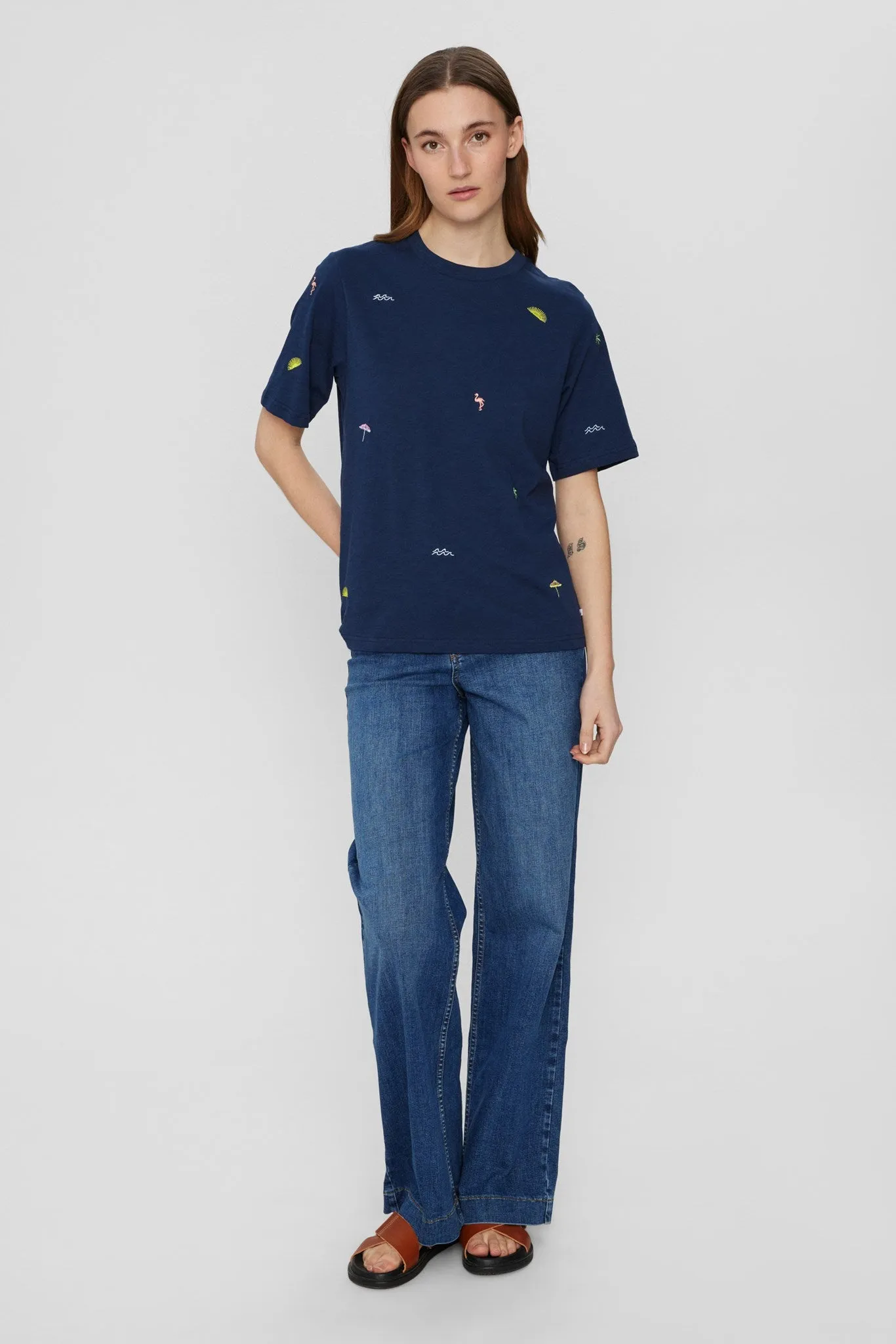 NUARIAS T-SHIRT - GOTS - Dress Blues