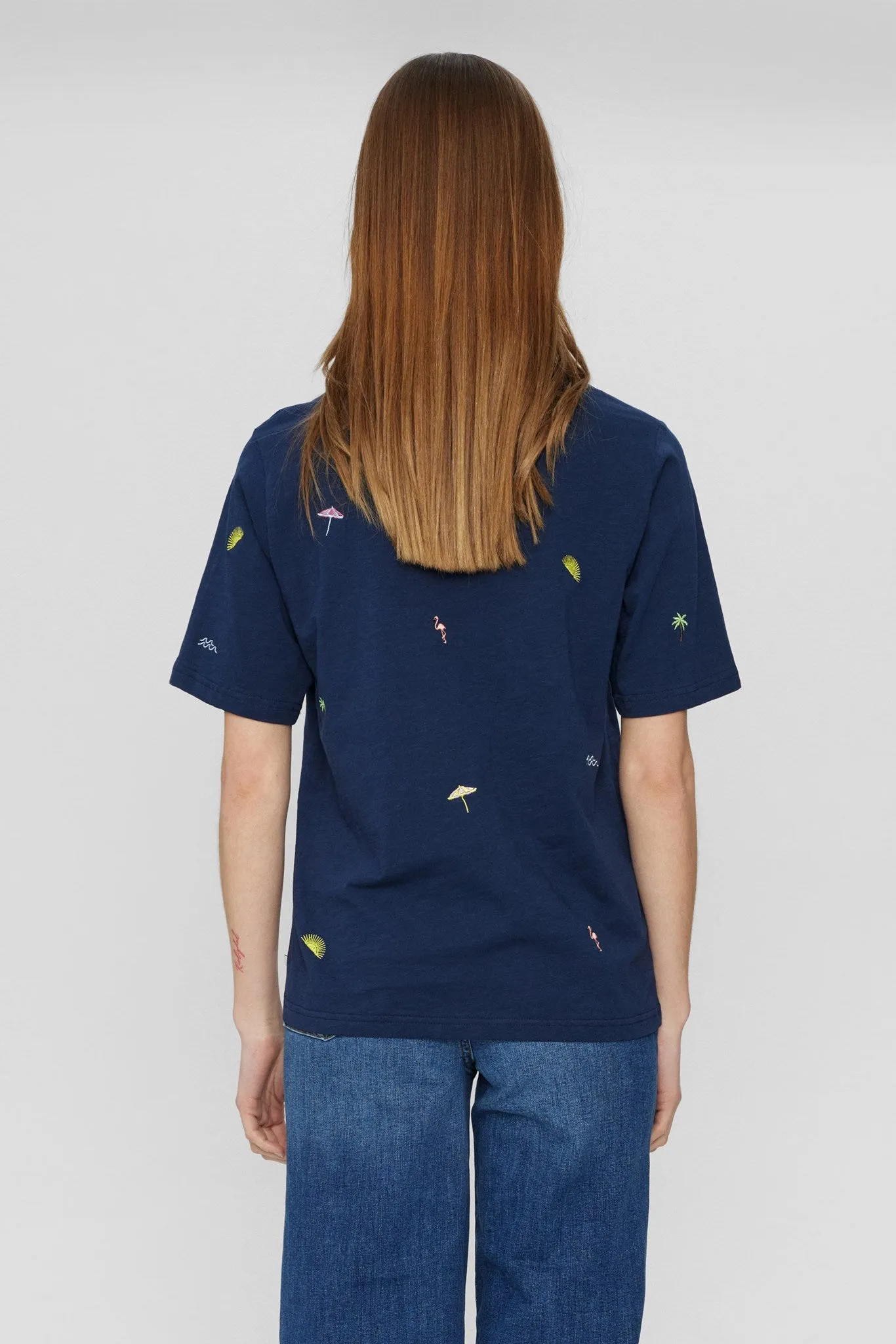 NUARIAS T-SHIRT - GOTS - Dress Blues