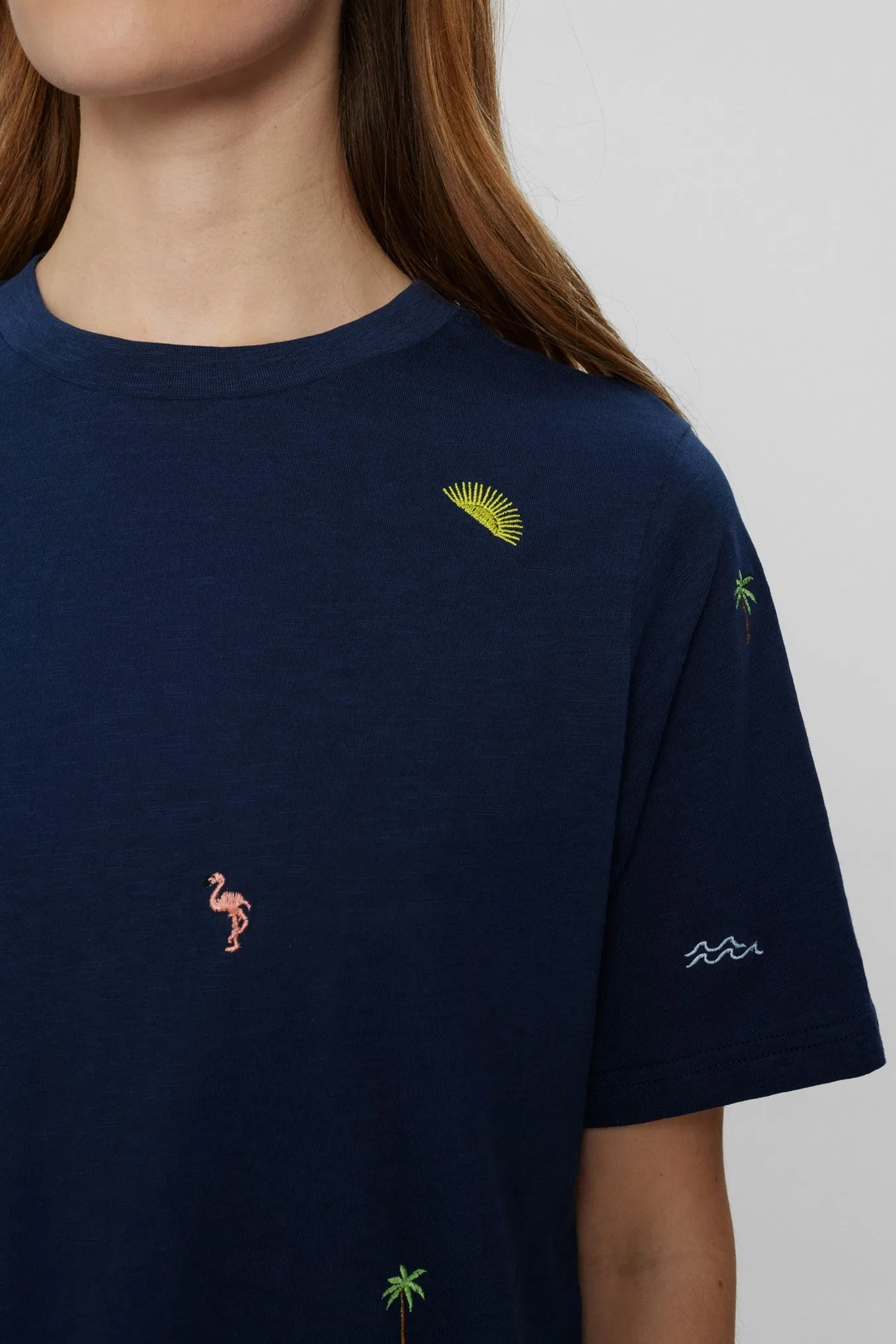 NUARIAS T-SHIRT - GOTS - Dress Blues
