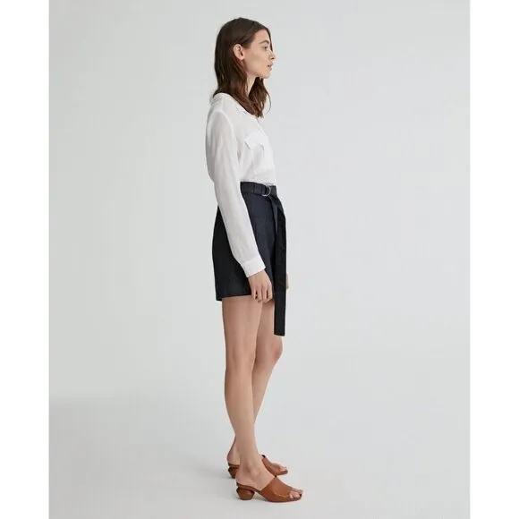NWT AG adriano goldschmied Ahlaia Wrap Mini Denim Skirt Venerate size large