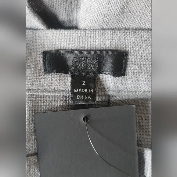 NWT ATM Anthony Thomas Melilo women's heather charcoal cotton mini skirt Size 2