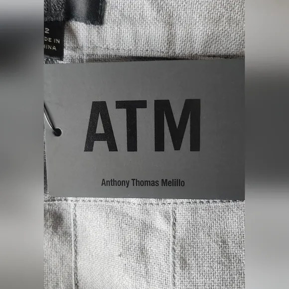 NWT ATM Anthony Thomas Melilo women's heather charcoal cotton mini skirt Size 2