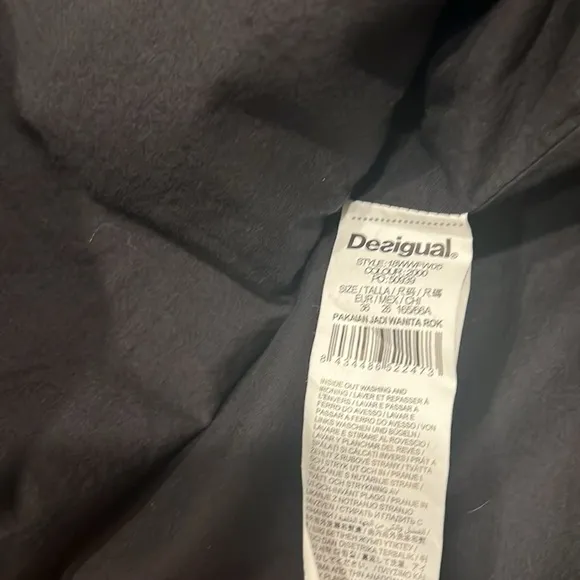 NWT Desigual Fal_Bruna Skirt Black Size 36. (XS)