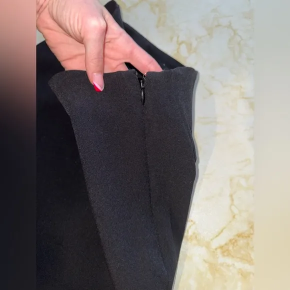 NWT Express Black Fur Trim Mini Skirt