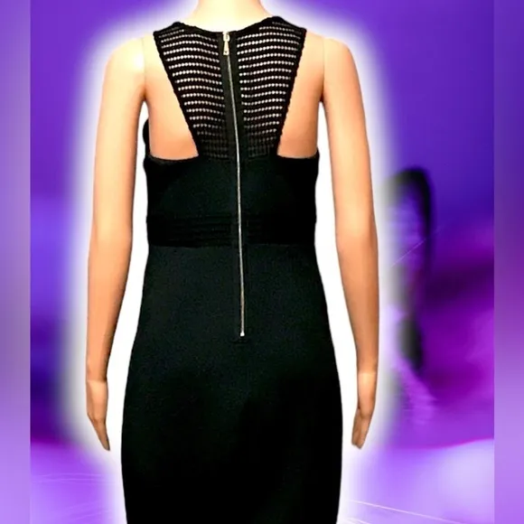 NWT Guess Sleeveless black midi dress
