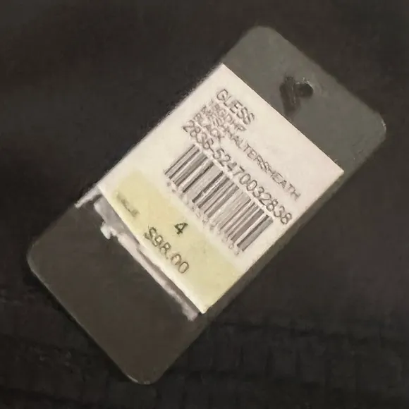 NWT Guess Sleeveless black midi dress