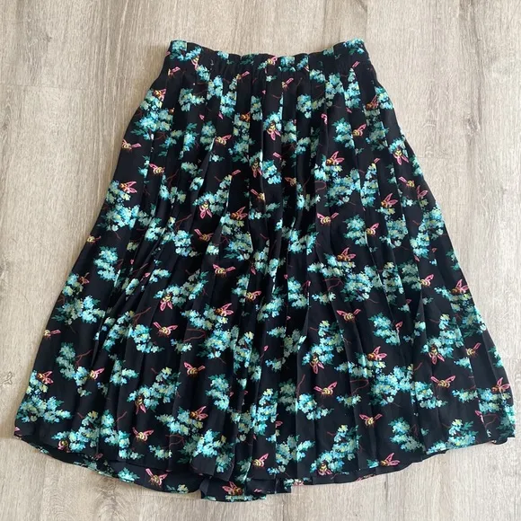 NWT J. Crew Botanical Bees Pleated Skirt