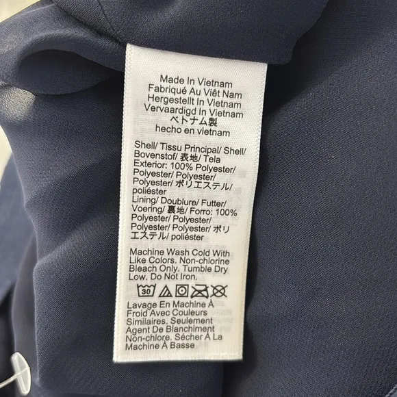 NWT J. Crew Gwyneth pleated slip skirt in Navy BN757