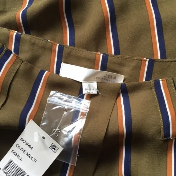nwt // j.o.a  striped skirt