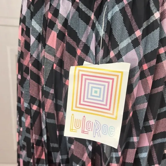 NWT Plaid pleated maxi skirt