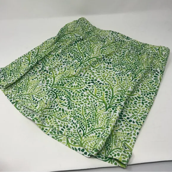NWT Solid &amp; Striped Ronnie Green Painted Floral Mini Skirt Size Medium