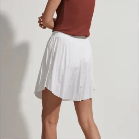 NWT Varley Newman High Rise Skort 14.5 In White