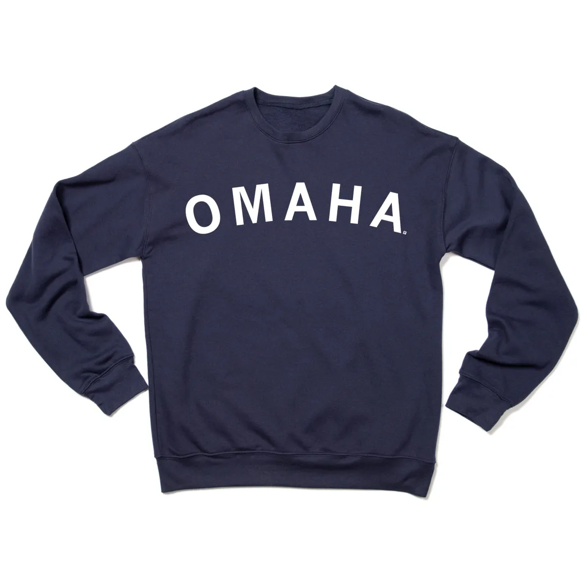 Omaha Curved Logo Crew Sweatshirt
