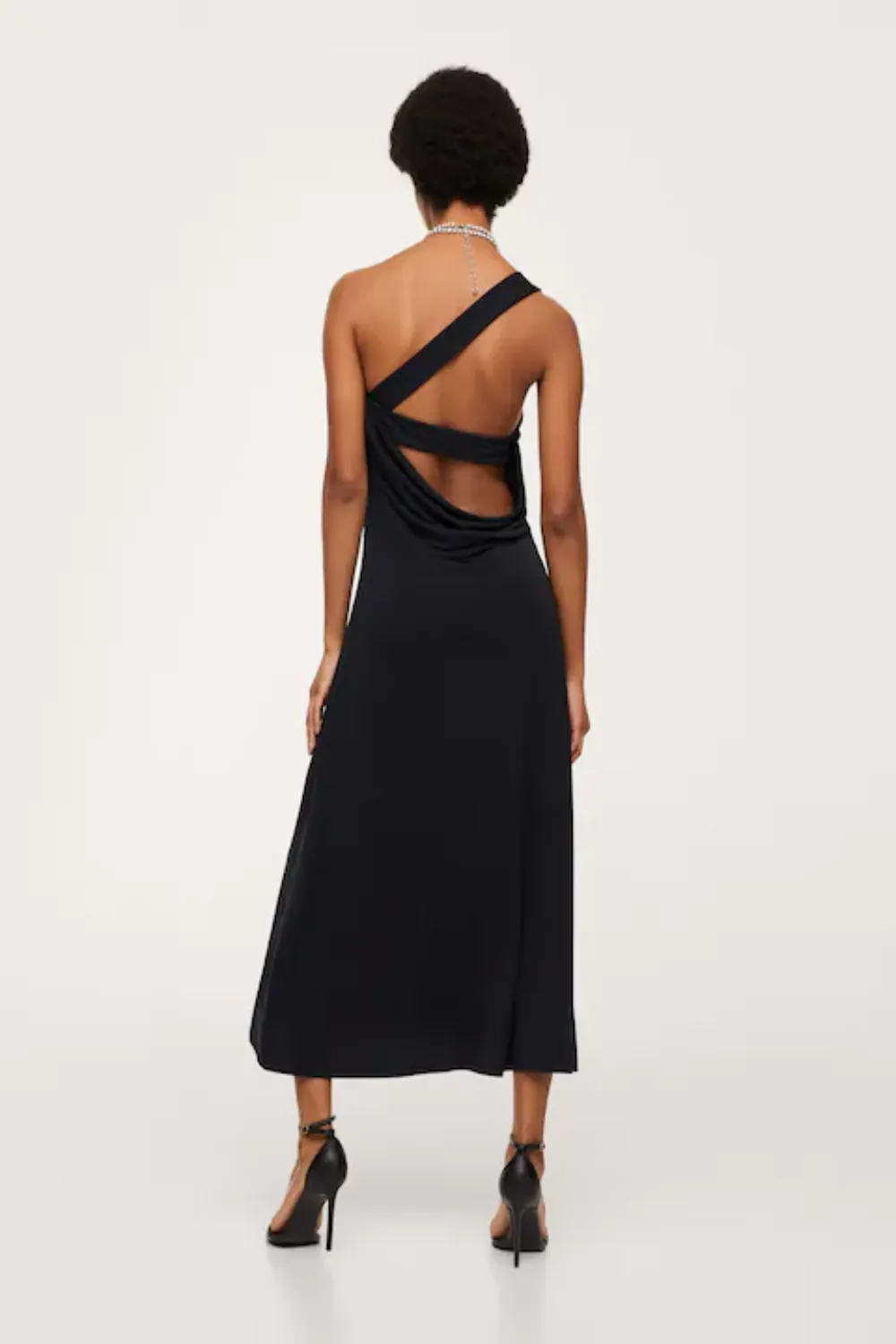 One Shoulder Cut-Out Back Dress