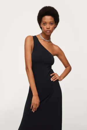 One Shoulder Cut-Out Back Dress