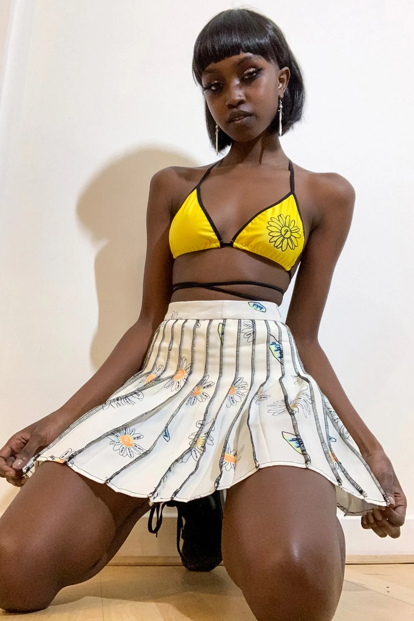 Oopsie Daisy Pleated Skirt