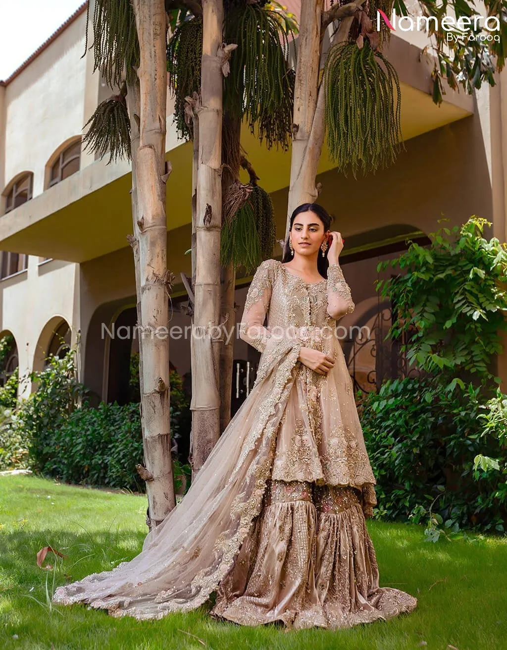 Pakistani Bridal Wedding Gharara Dress Online #BB259