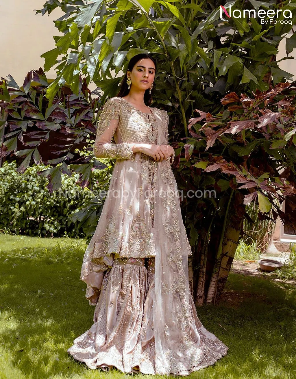 Pakistani Bridal Wedding Gharara Dress Online #BB259