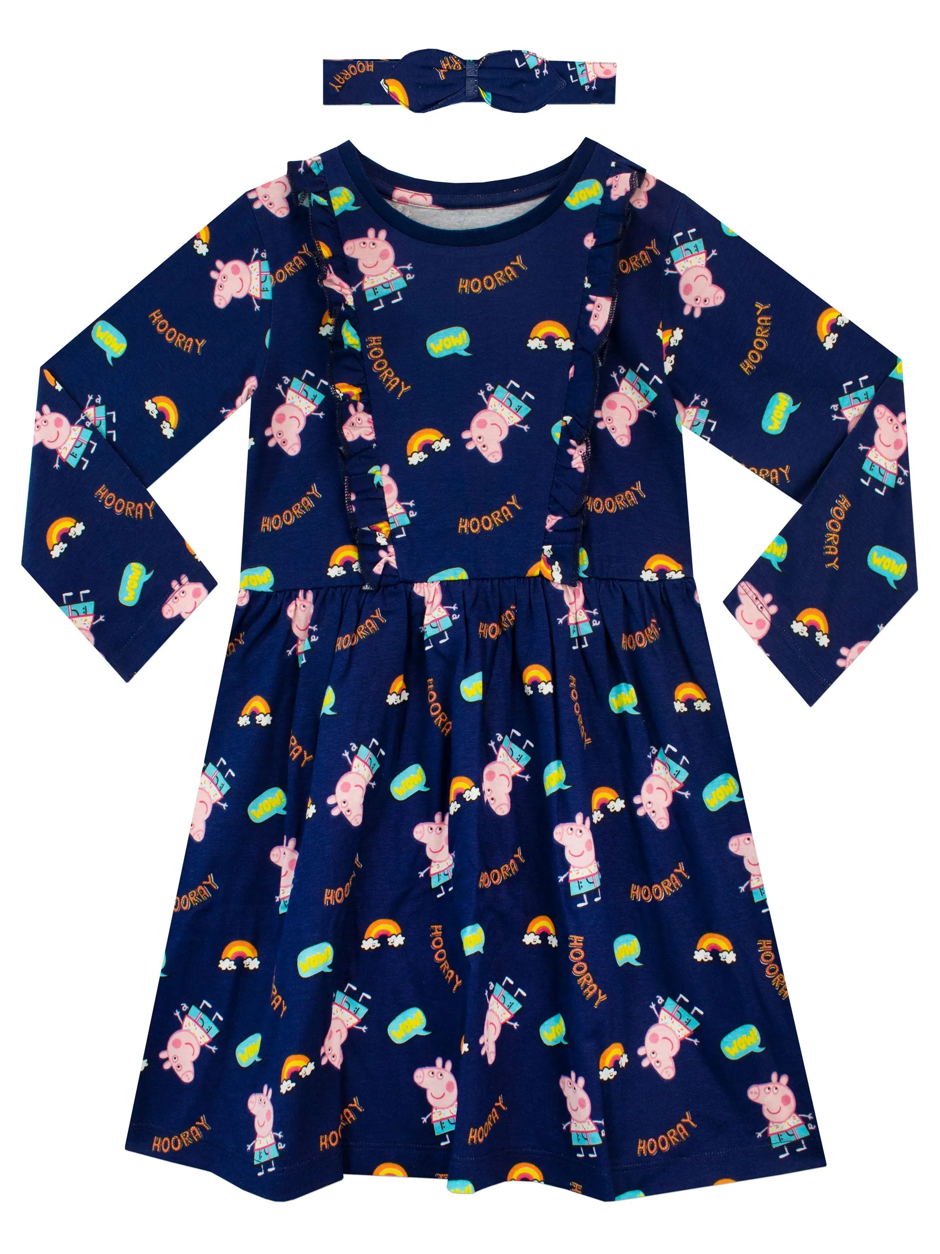 Peppa Pig Dress and Headband Set