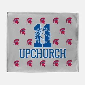 PERSONALIZED BIXBY BASKETBALL NUMBER SWEATSHIRT BLANKET