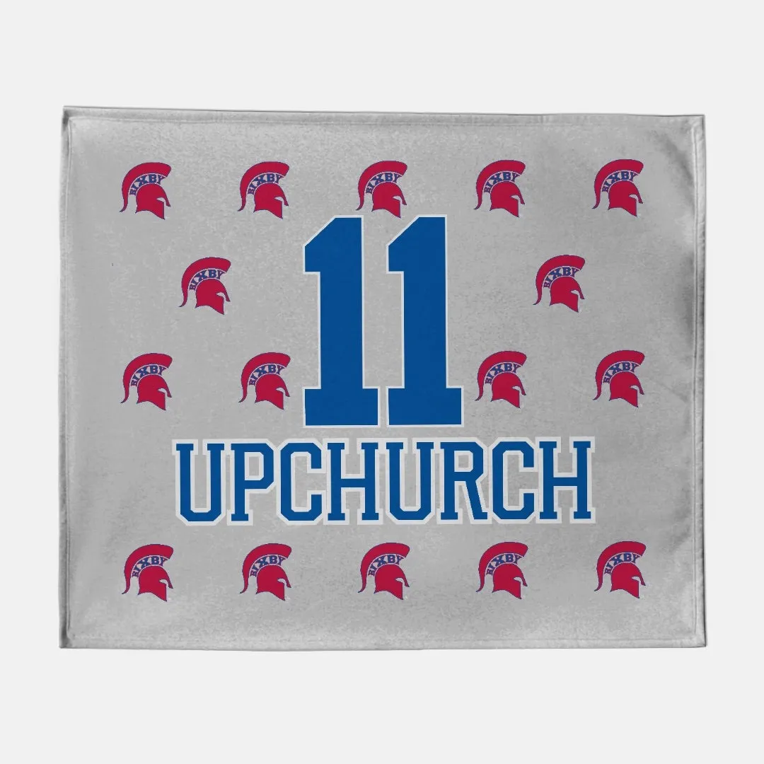 PERSONALIZED BIXBY BASKETBALL NUMBER SWEATSHIRT BLANKET