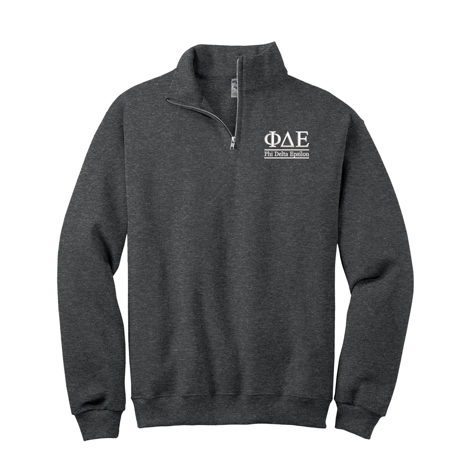 Phi Delta Epsilon Qzip Sweatshirt - 2 Line Design