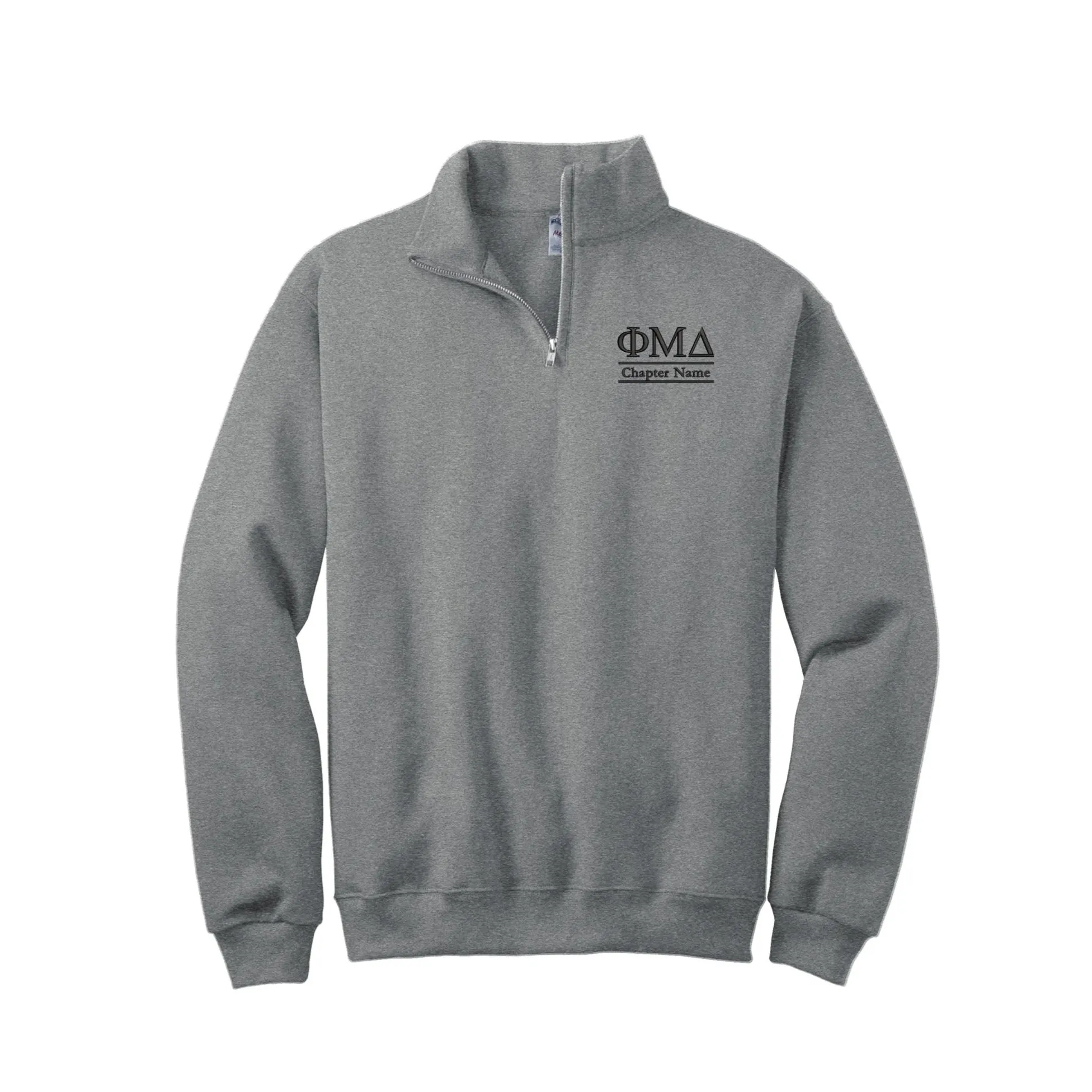 Phi Mu Delta Quarter Zip Sweatshirt - Custom Chapter