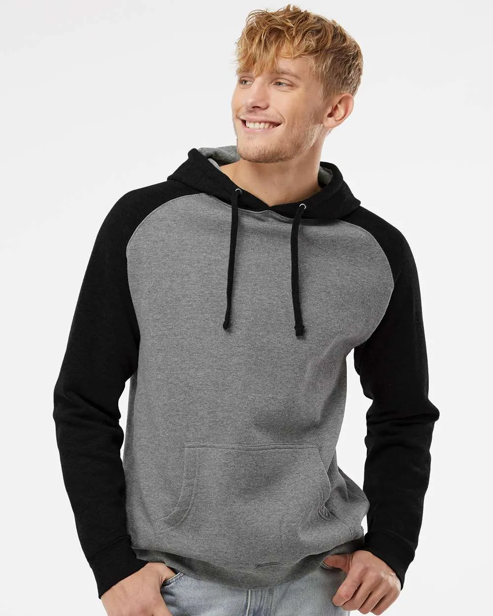 Phi Mu Delta Raglan Hooded Sweatshirt