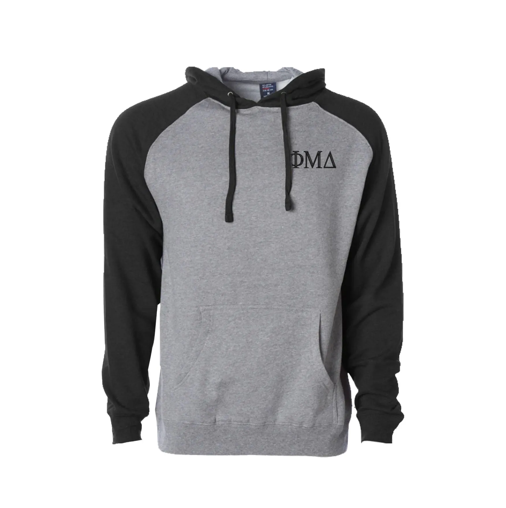 Phi Mu Delta Raglan Hooded Sweatshirt