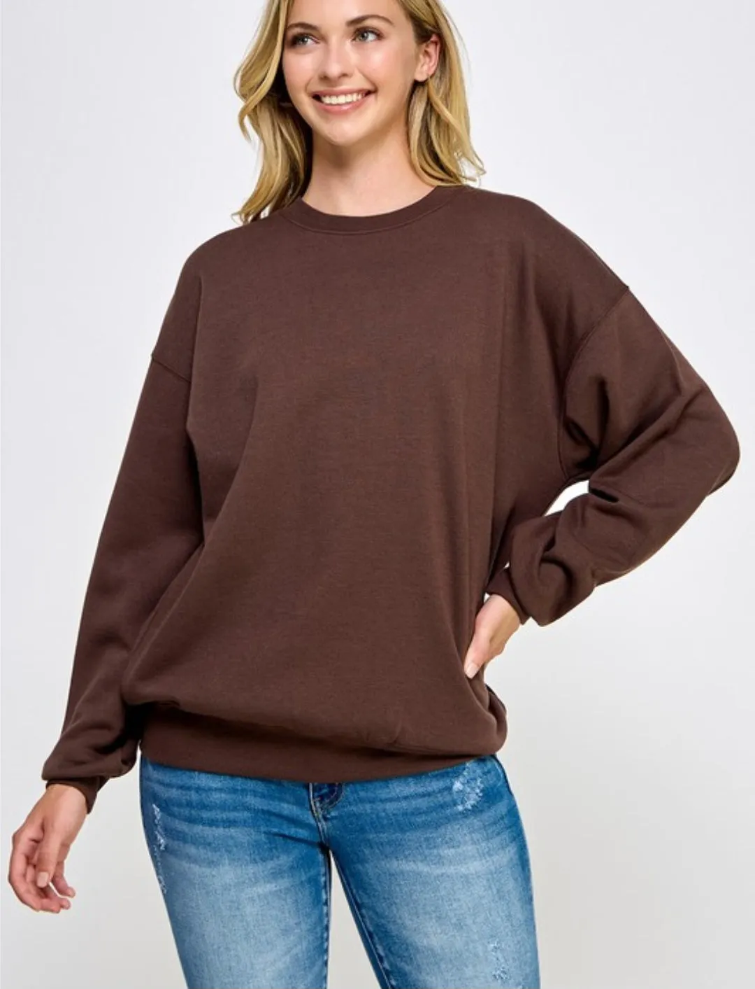 PINK FRIDAY DEAL Oversized Crew Neck