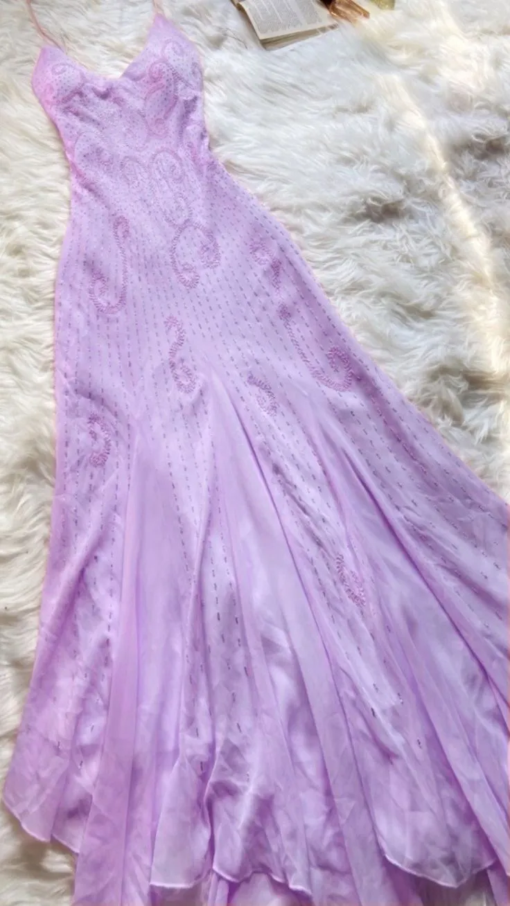 Pink spaghetti strap long evening dress       fg7104