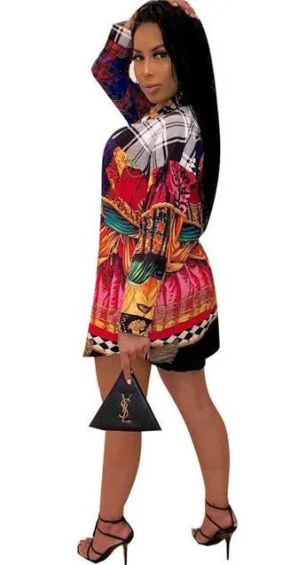 Pleated Leopard Skirt Set