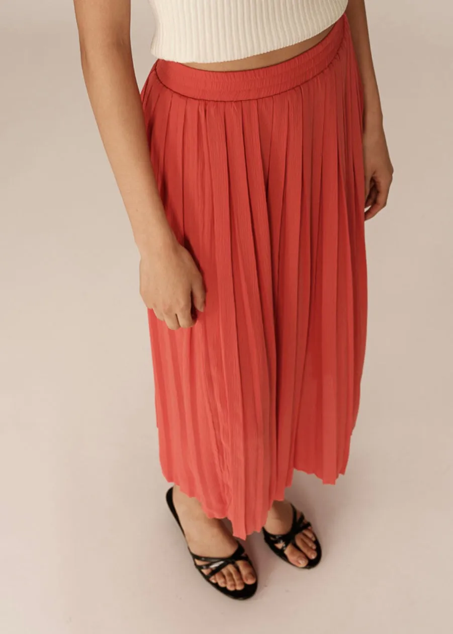 Plisse Pleated Skirt