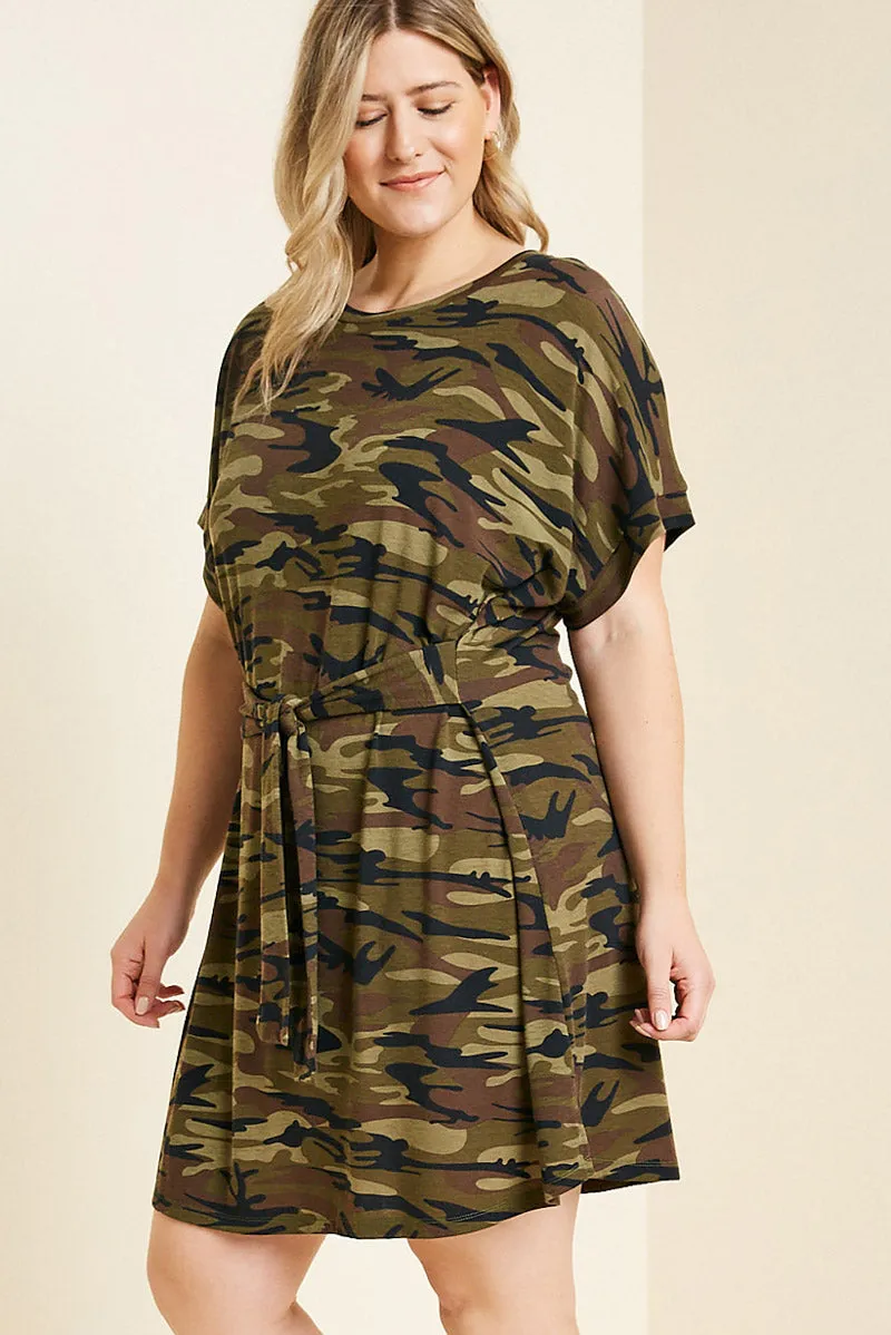 Plus Camo T-Shirt Dress