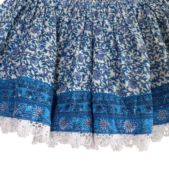 Poupette St. Barth Cotton Floral Mini Skirt- M
