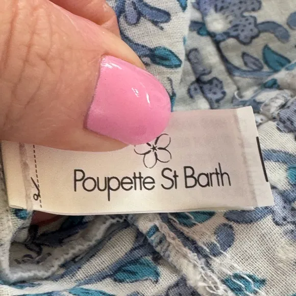 Poupette St. Barth Cotton Floral Mini Skirt- M