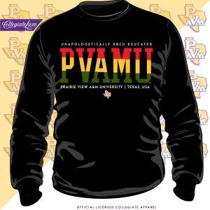 Prairie View A&M | 1892 Selassie RASTA Black Unisex Sweatshirt (**)
