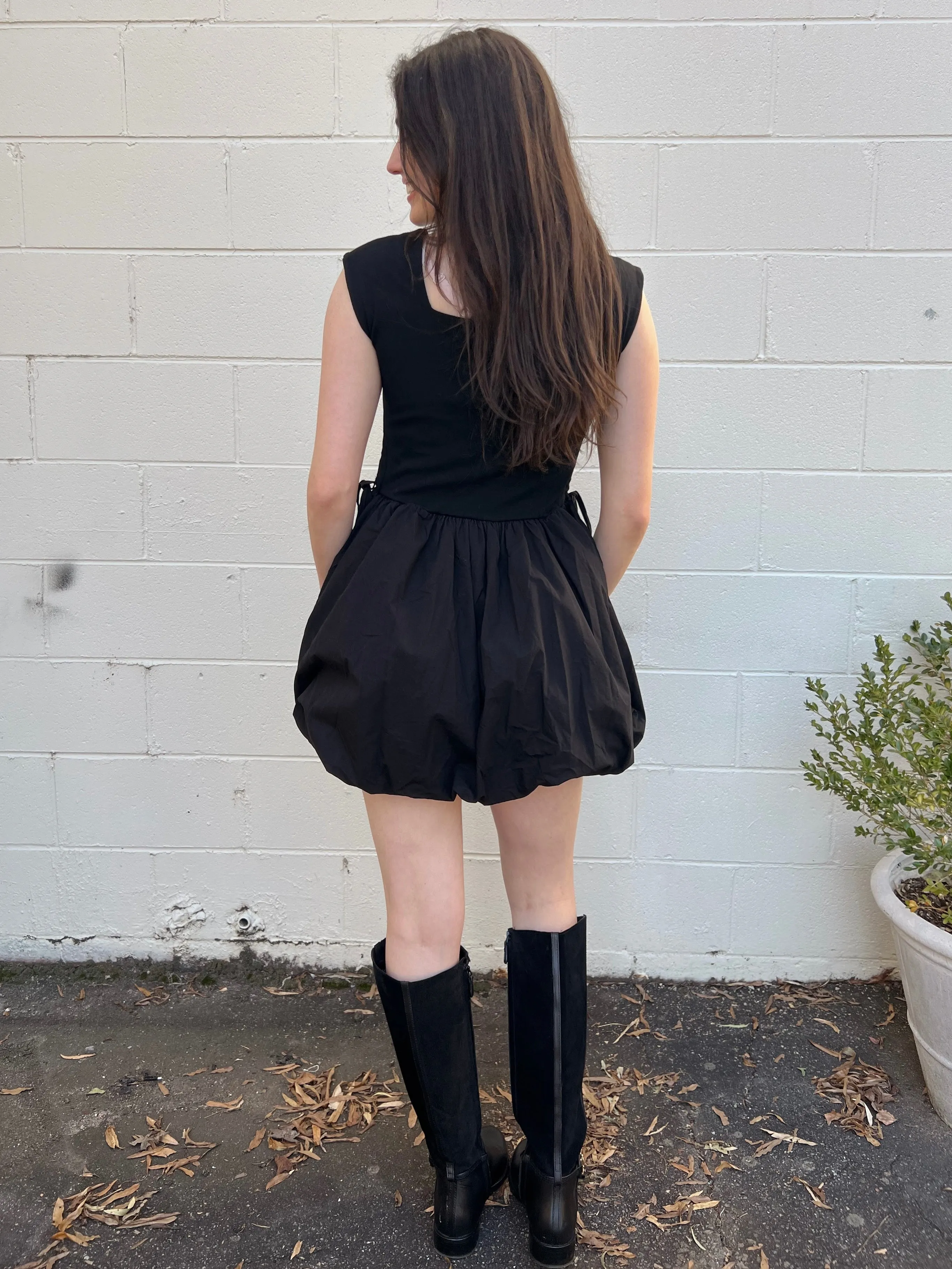 Pretty Little Bubble Hem Mini Dress
